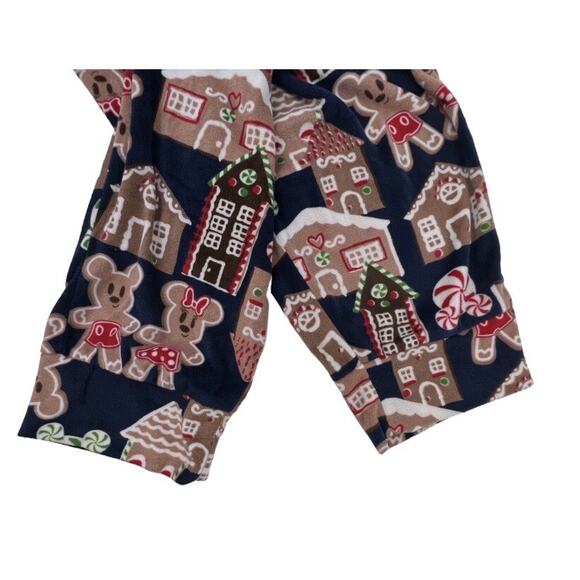 Disney Mickey Mouse Gingerbread House Two-Piece Pajama Set Sleepwear Womens 3X - Picture 7 of 11